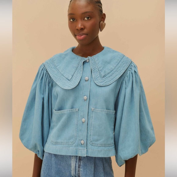 FARM Rio Tops - Perfect condition denim top
